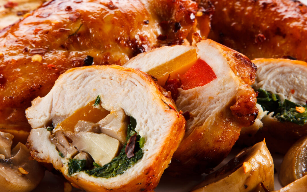 Stuffed Chicken Breasts with Butter and Garlic
