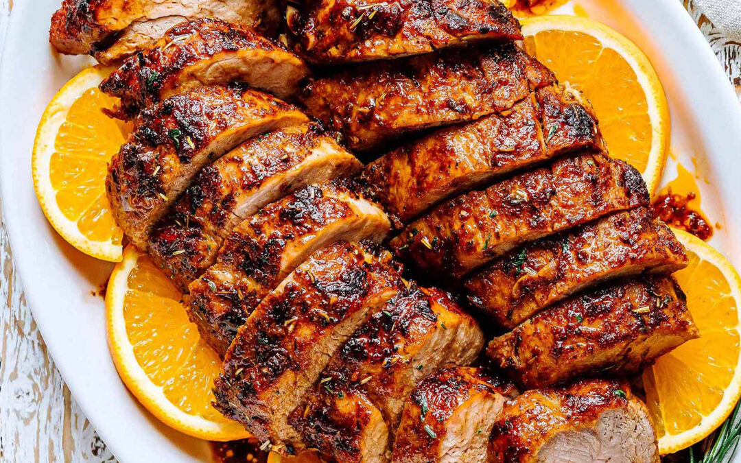 Honey Garlic Glazed Pork Tenderloin