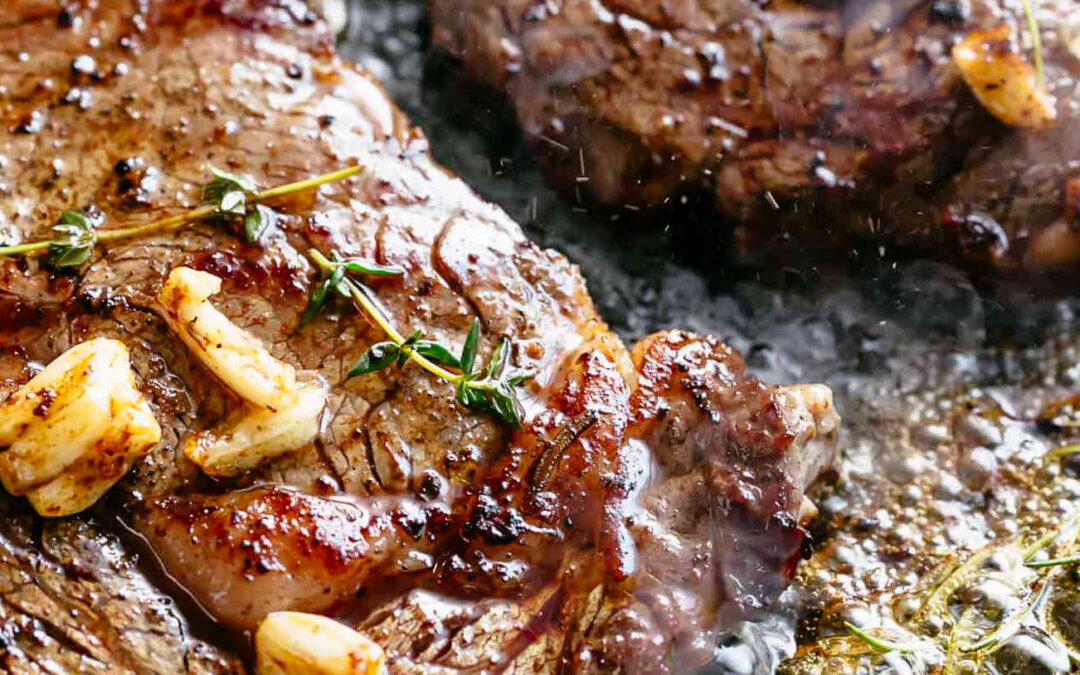 Browned Garlic Butter Grilled Steak